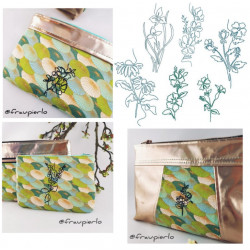 Stickserie - Garden Flowers Lineart